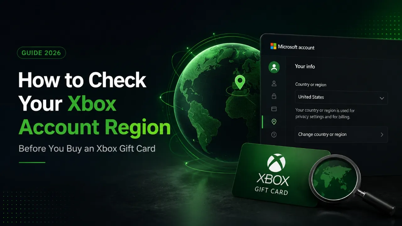 How to Check Your Xbox Account Region Before Buying a Gift Card
