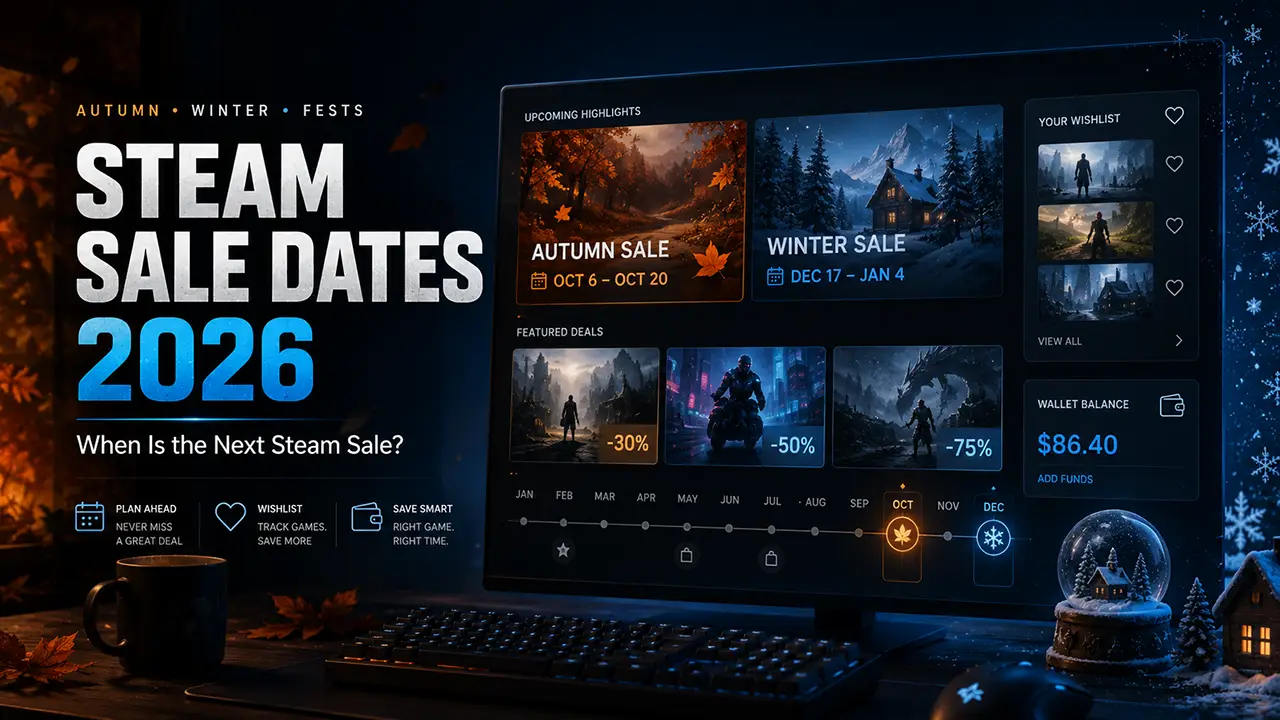 Steam Sale Dates 2026: When Is the Next Steam Sale?