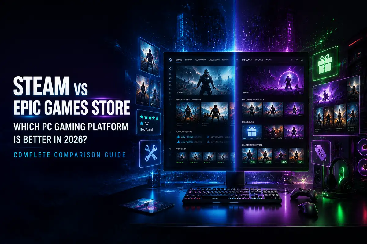 Steam vs Epic Games Store in 2026: Which PC Gaming Platform Is Better?