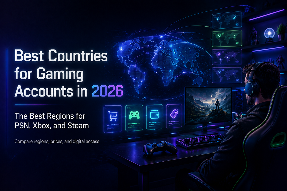 Best Countries for Gaming Accounts in 2026: The Best Regions for PSN, Xbox, and Steam
